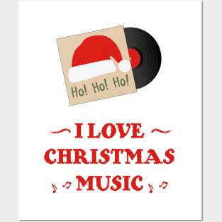 Christmas Music Ho Ho Ho | Santa Hat Posters and Art